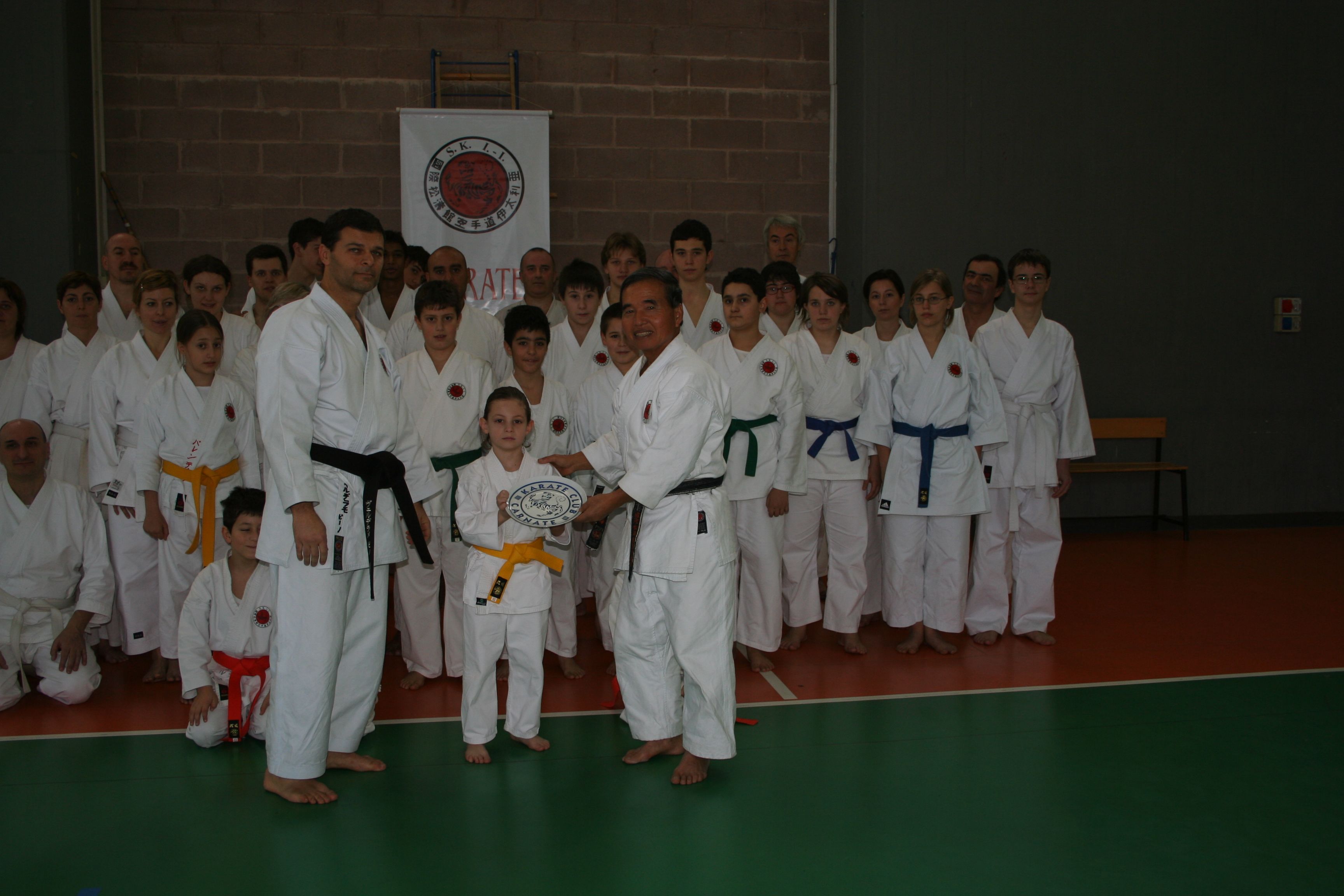 Atleti durante lo stage a Carnate